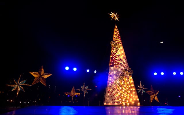 Christmas decorations at Circuit Makati